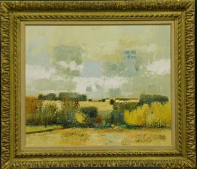 Lot 49 - Gerard Passet French, b.1936 AUTUMN FIELDS...