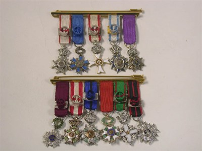 Lot 529 - Group of Assorted Miniature Military Medals