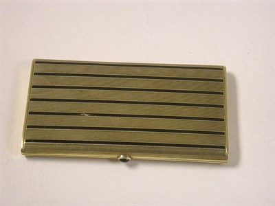 Lot 509 - Gold and Enamel Cigarette Case