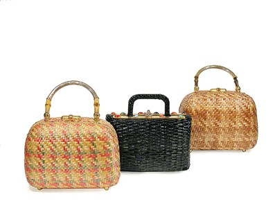Lot 2250 - Group of Koret Dolce Vita Straw Handbags...