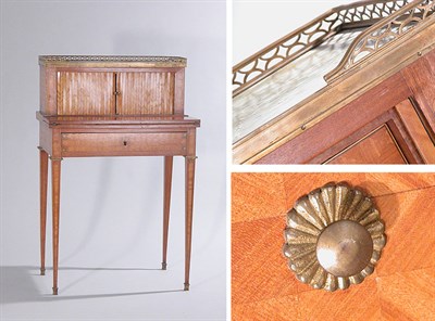Lot 2602 - Louis XVI Style Gilt-Metal Mounted Parquetry...