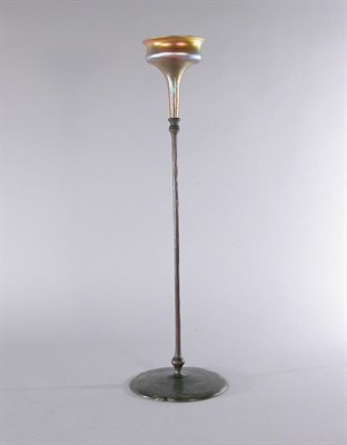 Lot 2529 - Tiffany Studios Bronze and Gold Favrile Glass...