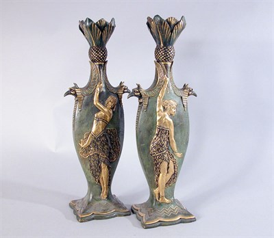 Lot 2359 - Companion Pair of French Egyptian Style Gilt...