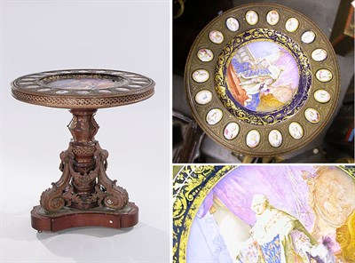 Lot 2345 - Louis XVI Style Gilt-Bronze and Porcelain...