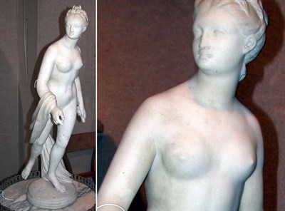 Lot 2362 - Italian White Marble Sculpture of a Standing...