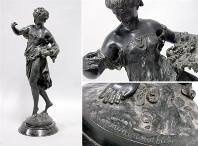 Lot 2306 - French Patinated-Bronze of a Female Figure...