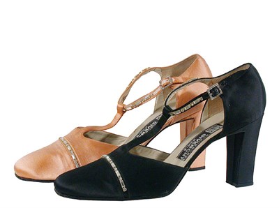 Lot 2229 - Two Pairs of Givenchy T-Straps Satin with...