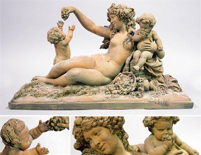 Lot 2293 - Louis XV Style Terra Cotta Figural Group Of a...