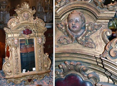 Lot 2655 - Renaissance Style Gilt Carved Wood Mirror Of...