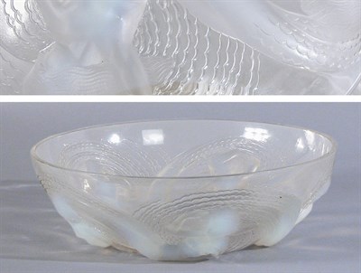 Lot 2493 - Lalique Mold Blown Opalescent Glass Ondines...