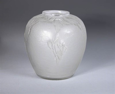 Lot 2500 - Lalique Mold Blown Alicante Glass Vase Of...