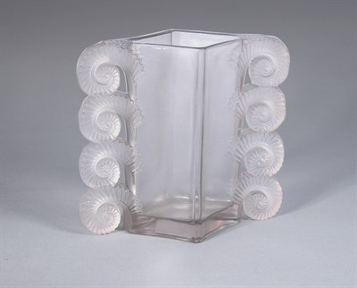 Lot 2498 - Lalique Mold Blown Amiens Glass Vase Of...