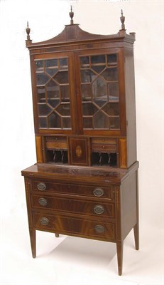 Lot 2078 - Federal Style Marquetry Inlaid Mahogany...