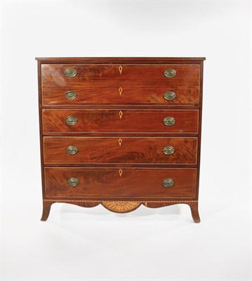 Lot 2075 - Federal Inlaid Mahogany Butler's Desk Possibly...