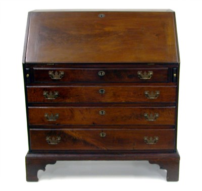 Lot 2096 - Chippendale Walnut Slant Front Desk New...