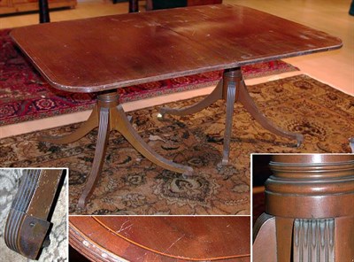 Lot 2333 - Regency Style Mahogany Double-Pedestal Dining...