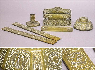 Lot 2541 - Tiffany Studios Gilt-Bronze Desk Set In the...