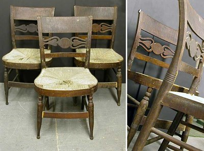 Lot 192 - Set of Six Maple Fancy Chairs 19th Century...