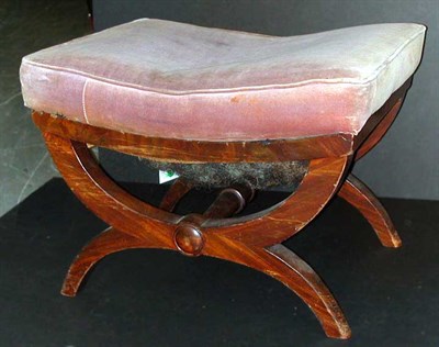 Lot 91 - Federal Mahogany Stool New York, early 19th...