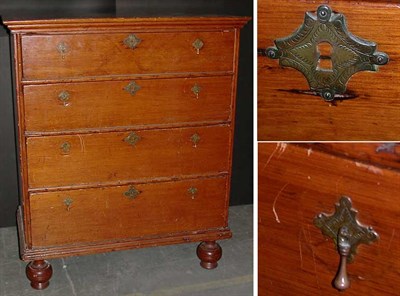 Lot 83 - William and Mary Pine Chest of Drawers The...