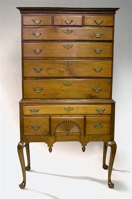 Lot 168 - Queen Anne Walnut High Chest 18th Century The...