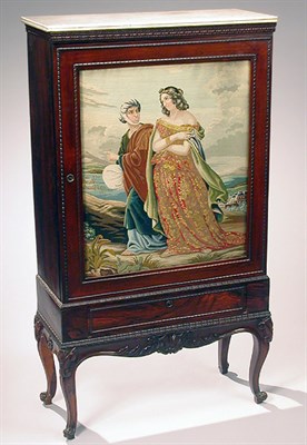 Lot 2300 - Rococo Revival Rosewood Music Cabinet Mid 19th...
