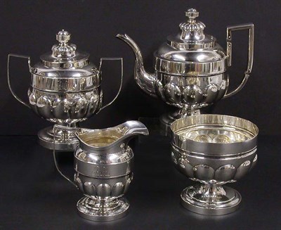 Lot 189 - Classical Coin Silver Tea Service William B....