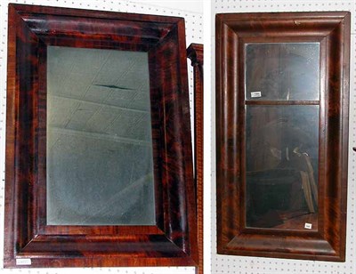 Lot 161 - Two Classical Mahogany Mirrors 19th Century...