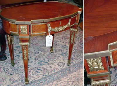 Lot 118 - Louis XVI Style Gilt-Bronze Mounted Parquetry...