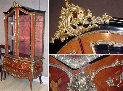 Lot 166 - Louis XV Style Gilt-Bronze Mounted Mahogany...