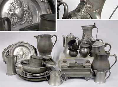 Lot 64 - Miscellaneous Group of Pewter Articles...