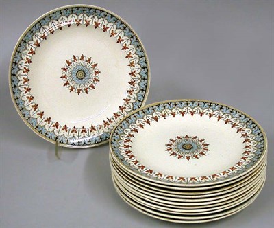 Lot 253 - Set of Twelve English Transfer Decorated...