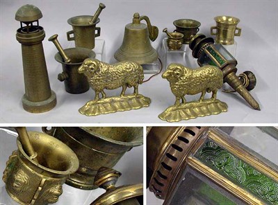 Lot 227 - Miscellaneous Group of Brass Articles...