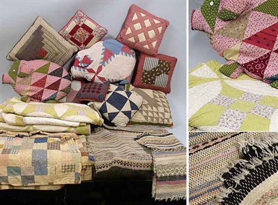 Lot 235 - Miscellaneous Group of Pillows and Textiles...
