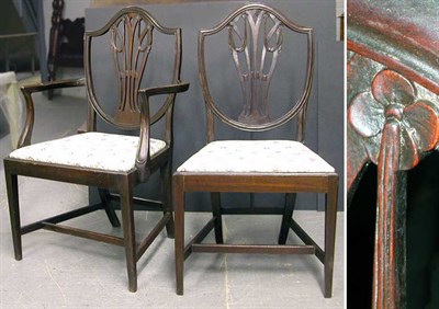Lot 252A - Set of Twelve Federal Style Mahogany Dining...