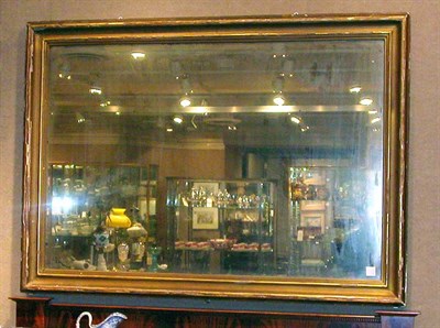 Lot 203A - Gilt-Wood Mirror With molded rectangular frame....