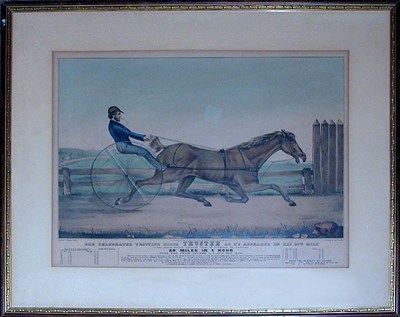 Lot 36 - N. Currier, publisher THE CELEBRATED TROTTING...