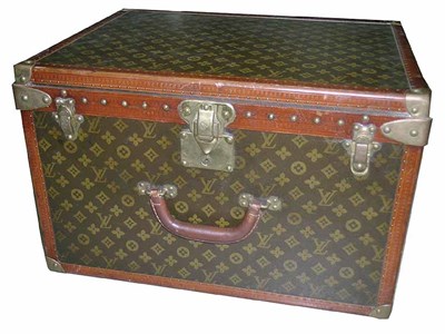 Lot 2405A - Louis Vuitton Small Trunk LV monogramed...
