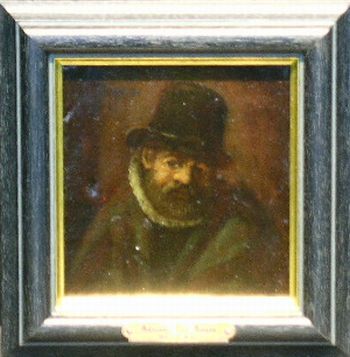 Lot 77 - Circle of Adriaen Ostade PORTRAITS: THREE Oils...