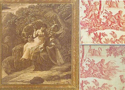 Lot 3824 - Three Toile Fragments The first Les Quatre...
