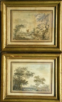 Lot 4008 - Dutch School 18th/19th Century LANDSCAPES: TWO...