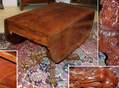 Lot 2069 - Classical Mahogany Drop-Leaf Table New York,...