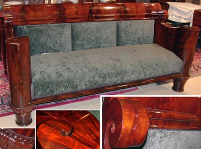 Lot 2103 - American Restauration Mahogany Upholstered...