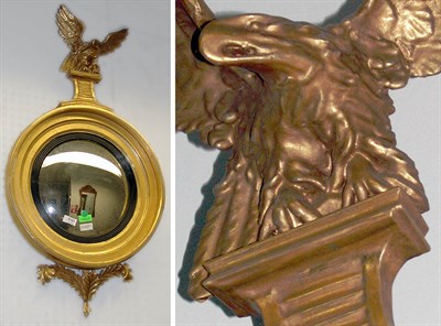 Lot 2107 - Classical Gilt-Wood Convex Mirror 19th Century...