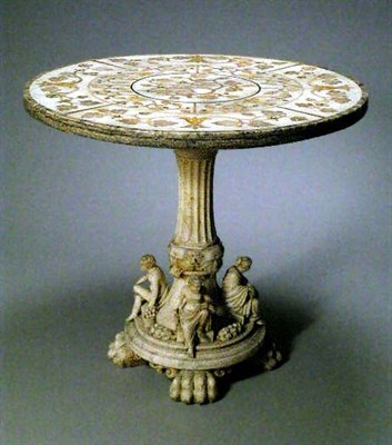 Lot 610 - Renaissance Style Carved White Marble Pedestal...