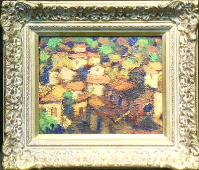 Lot 40 - John Mackie British, b.1955 RED ROOFS Signed...