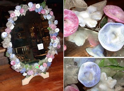 Lot 275 - Venetian Glass Floral Circular Dressing Table...