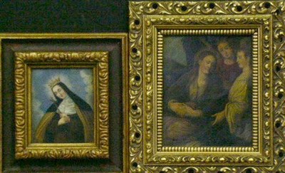 Lot 64 - (i) Polish School 19th Century SAINT HEDWIG OF...