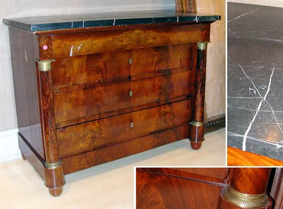 Lot 560 - Empire Style Gilt-Metal Mounted Mahogany Commode