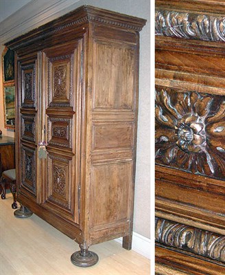 Lot 553 - Flemish Walnut Kas